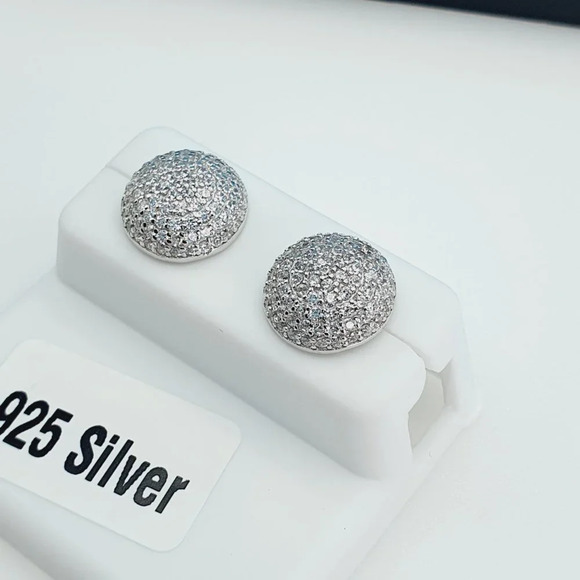 "925 Sterling Silver Cubic Zirconia Earrings, UU1P6A6105 - Picture 9 of 10